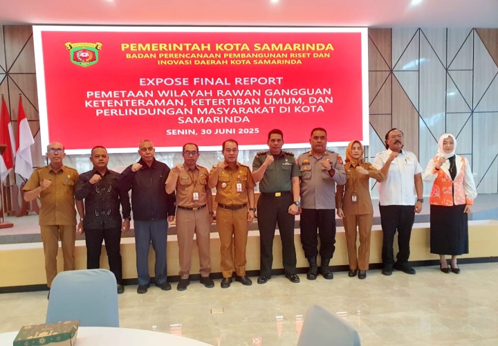 Senin, 30 Juni 2025, Kelurahan Karang Anyar  menghadiri kegiatan expose final report pemetaan wilayah rawan gangguan trantibumlinmas di Kota Samarinda yang dilaksanakan di kantor Bapperida Kota Samarinda.