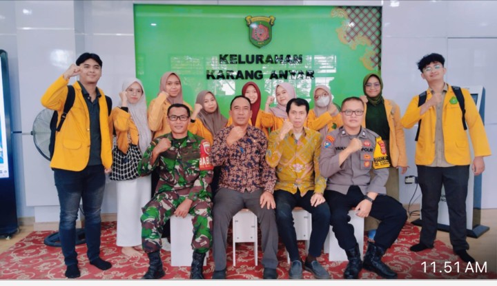 Kamis, 10 juli 2025, Kelurahan Karang Anyar menerima kunjungan silaturahmi mahasiswa  Universitas Mulawarman ke kantor Kelurahan Karang Anyar
