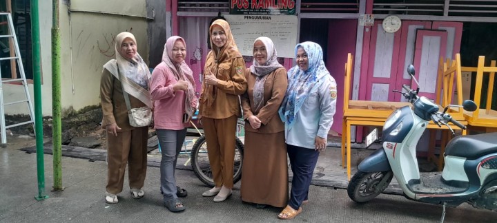 Selasa, 14 Juli 2025, Kelurahan Karang Anyar melakukan kunjungan ke lokasi tempat yang akan dijadikan sebagai lokasi Pemilihan Ketua RT.018 di Jalan Meranti Gang 2.