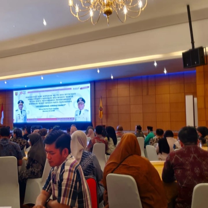 Sabtu, 19 Juli 2025, Kelurahan Karang Anyar menghadiri kegiatan Hari Koperasi ke 78 dan peluncuran Koperasi Merah Putih di Hotel Puri Senyiur Samarinda.