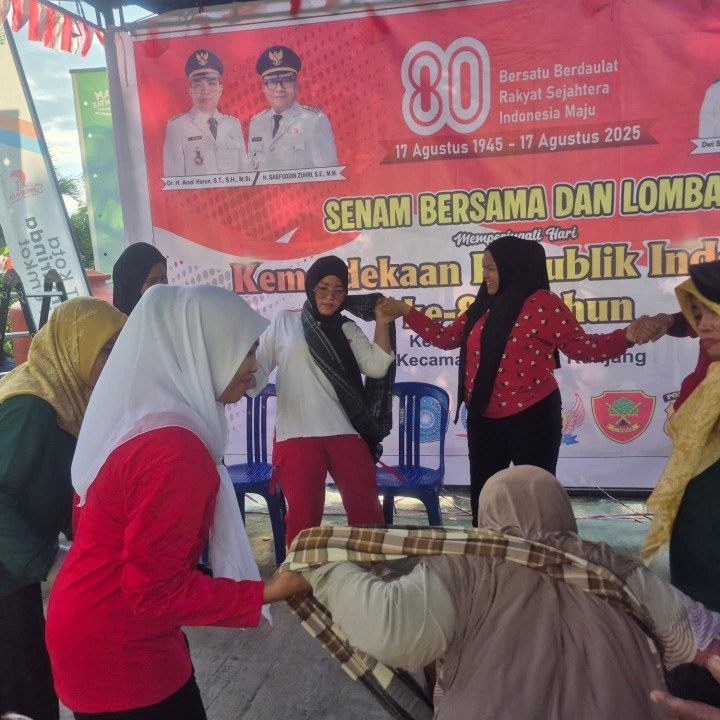 Sabtu-Minggu, 09-10 Agustus 2025, Kegiatan Lomba-Lomba dalam rangka perayaan HUT RI ke 80 tahun 2025 di Taman Lalu Lintas Letj.MT. Haryono yang diselenggarakan oleh Karang Taruna, FKPM, Mahasiswa KKN Universitas Widya Gama Mahakam Samarinda dan Kantor Kelurahan Karang Anyar
