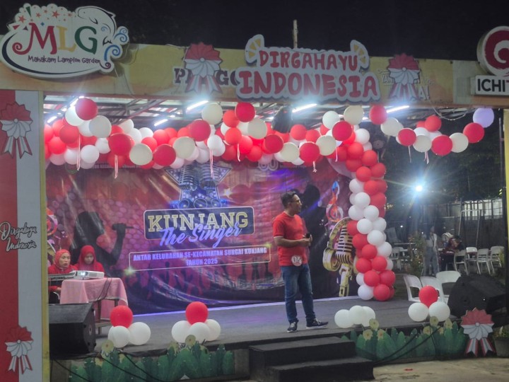 Jumat, 15 Agustus 2025, Kelurahan Karang Anyar menghadiri sekaligus memberikan dukungan kepada peserta Karaoke dari Karang Anyar untuk acara Kunjang The Singer di Mahakam Lampion Garden dalam rangka perayaan kemerdekaan RI ke 80 tahun 2025