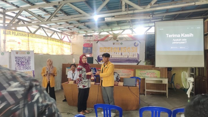 Kamis, 28 Agustus 2025, Kelurahan Karang Anyar melaksanakan kegiatan Sosialisasi Penggunaan Website Jalan Peduli di Ruang Pertemuan Kantor Kelurahan Karang Anyar