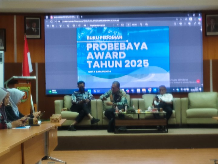 Kamis, 28 Agustus 2025, Kelurahan Karang Anyar mengikuti Rakor dan Sosialisasi Kegiatan Penilaian Probebaya Award Tahun 2025 di Ruang Rapat Integritas Lt.2 Inspektorat Kota Samarinda.