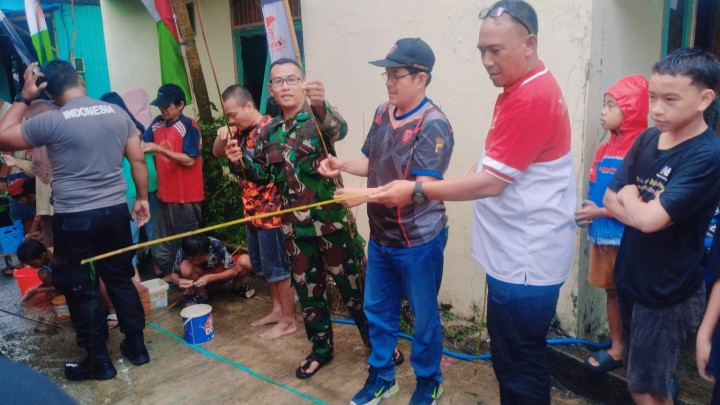 Minggu, 31 Agustus 2025, Kelurahan Karang Anyar menghadiri pembukaan lomba mancing di Jalan Meranti Gang 2 RT.018