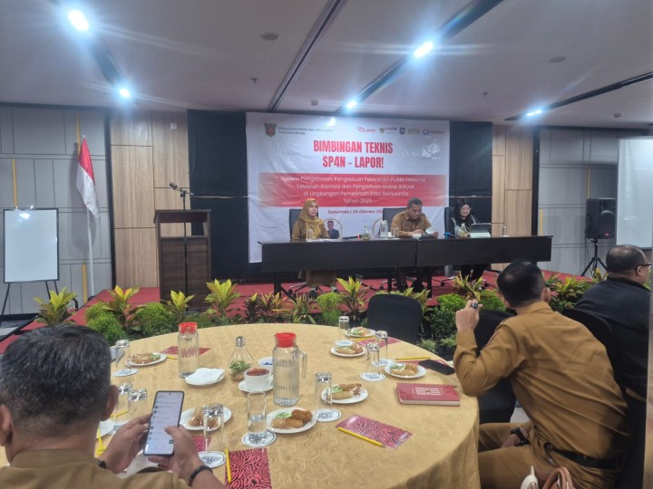 Senin, 20 Oktober 2025, Kelurahan Karang Anyar mengikuti Bimtek SP4N_Lapor yang diselenggarakan oleh Diskominfo Kota Samarinda