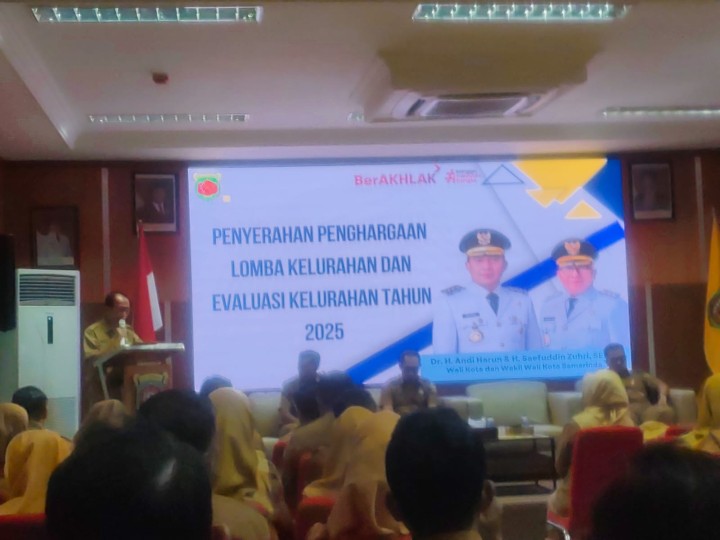 Senin, 20 Oktober 2025, Kelurahan Karang Anyar mengikuti acara Penyerahan Lomba Kelurahan dan Evaluasi Kelurahan tahun 2025 di Kantor Inspektorat Kota Samarinda