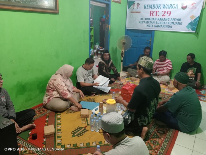 Selasa, 11 November 2025, Kelurahan Karang Anyar menghadiri sekaligus mendampingi Ketua RT.029 Karang Anyar dan warganya dalam kegiatan Rembuk Warga