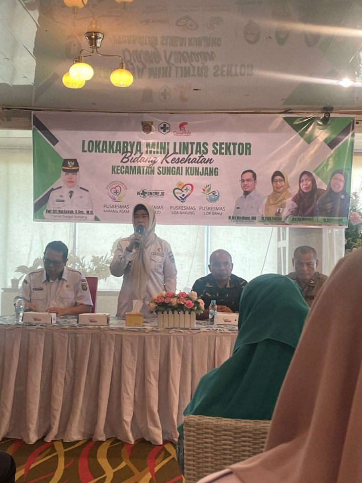 Rabu, 12 November 2025, Kelurahan Karang Anyar menghadiri lokakarya mini lintas sektor bidang kesehatan se Kecamatan Sungai Kunjang di Yen's Delight Cafe & Resto Samarinda.
