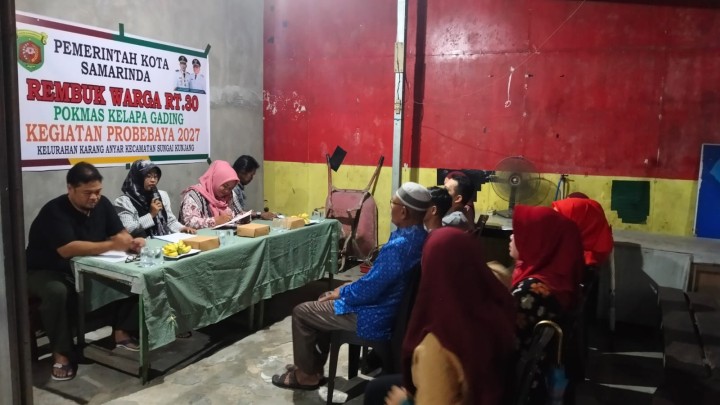 Selasa, 18 November 2025, Kelurahan Karang Anyar menghadiri sekaligus mendampingi Ketua RT.030 Karang Anyar dan warganya dalam kegiatan Rembuk warga