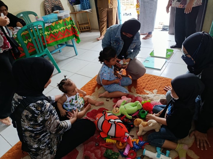 Senin, 19 Januari 2026, Kelurahan Karang Anyar menghadiri dan Monitoring, kegiatan Posyandu Wijaya Kesuma  di RT.009, Jalan Cendana Gang 11