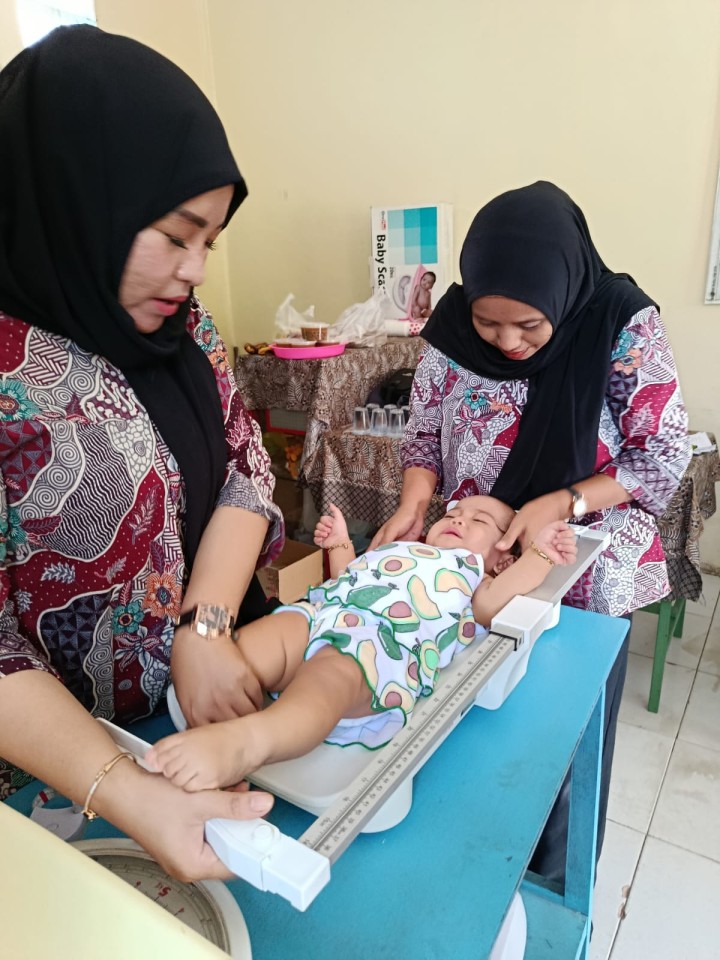 Senin, 19 Januari 2026, Kelurahan Karang Anyar menghadiri dan Monitoring, kegiatan Posyandu Wijaya Kesuma  di RT.009, Jalan Cendana Gang 11