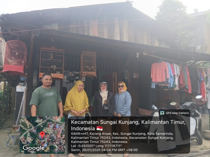 Senin, 26 Januari 2026, Kelurahan Karang Anyar melakukan  Peninjauan lokasi rumah tidak layak huni yang di usulkan mendapat bantuan di RT.001, 009, 010, 020 Karang Anyar.