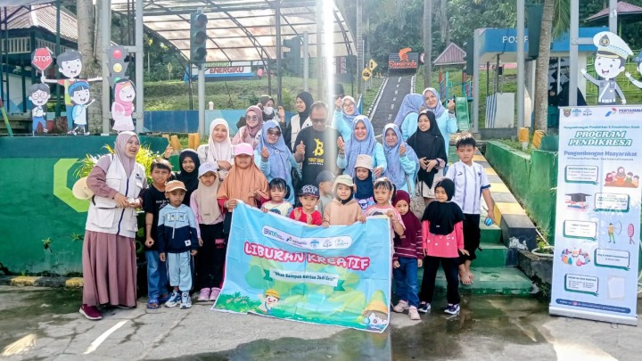 Minggu, 8 Februari 2026, Kelurahan dan PKK Kelurahan Karang Anyar mendampingi Kunjungan Bimbingan Belajar Pengembangan Pendidikan dan Kreativitas Anak (Program Pendikresa) CSR PT. Pertamina Patra Niaga