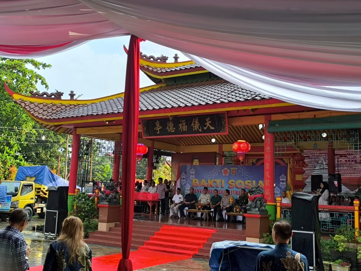 Sabtu, 14 Maret 2026, Kelurahan Karang Anyar menghadiri kegiatan Bakti Sosial Pemerintah Kota Samarinda bersama Yayasan Dharma BAKTI di Kelenteng Thien Ie Kong di Jalan Yos Sudarso Samarinda.