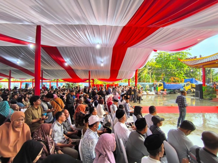Sabtu, 14 Maret 2026, Kelurahan Karang Anyar menghadiri kegiatan Bakti Sosial Pemerintah Kota Samarinda bersama Yayasan Dharma BAKTI di Kelenteng Thien Ie Kong di Jalan Yos Sudarso Samarinda.