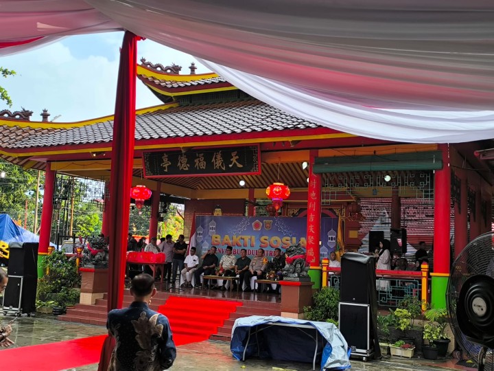Sabtu, 14 Maret 2026, Kelurahan Karang Anyar menghadiri kegiatan Bakti Sosial Pemerintah Kota Samarinda bersama Yayasan Dharma BAKTI di Kelenteng Thien Ie Kong di Jalan Yos Sudarso Samarinda.