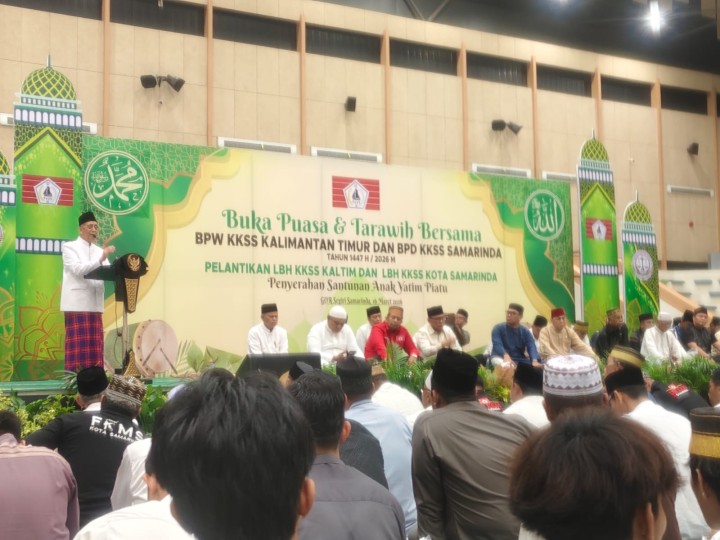 Senin 16 Maret 2026, Kelurahan Karang Anyar menghadiri kegiatan Buka Puasa dan Taraweh bersama BPW KKSS Kalimantan Timur dan BPD KKSS Kalimantan Timur Tahun 1447H di Hall GOR Segiri Samarinda.