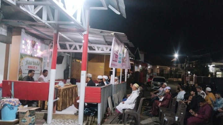 Sabtu, 11 April 2026, Kelurahan Karang Anyar menghadiri kegiatan Halal Bihalal RT.001 di Jalan MT. Haryono Gang Jawa Jaya, Samarinda