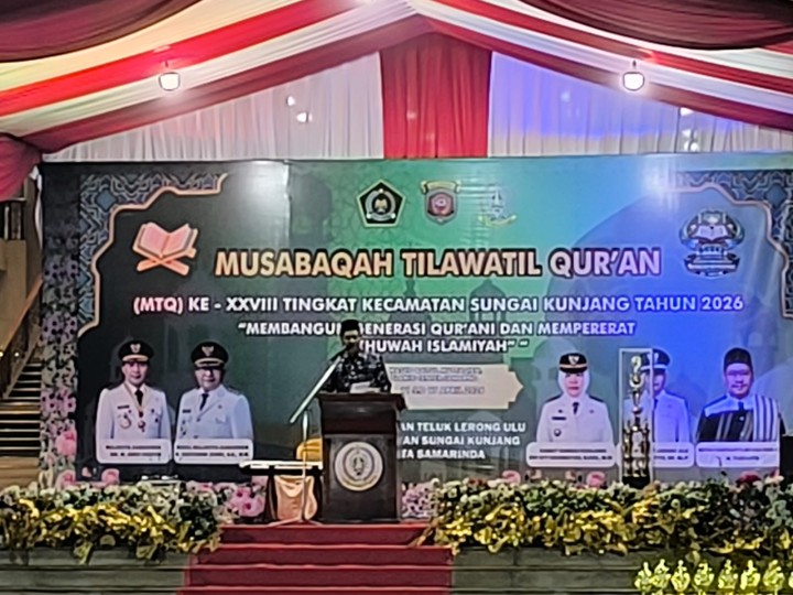 Jumat, 17 April 2026, Kelurahan Karang Anyar mengahdiri acara penuitupan MTQ Kecamatan Sungai Kunjang ke 28 di Halaman Islamic Center Samarinda.