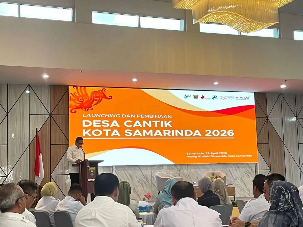 Rabu, 29 April 2026, Kelurahan Karang Anyar mengikuti kegiatan Launching Program Desa Cantik Kota Samarinda tahun 2026 di Ruang Arutala Kantor Baperidda Kota Samarinda.