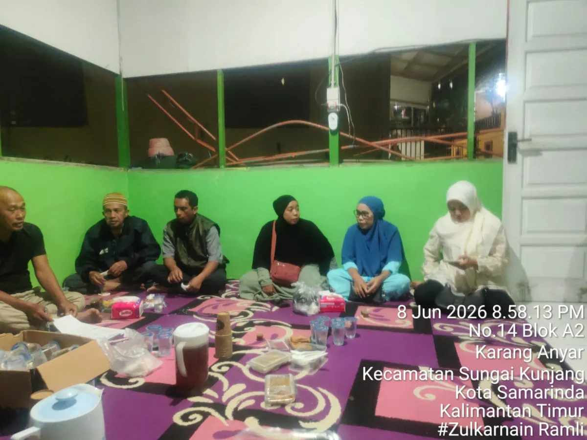 Senin, 08-06-2026 Kelurahan Karang Anyar menghadiri Acara pembentukan pengurus pokmas kelapa gading di  posyandu RT.038 Jalan Kelapa Gading.