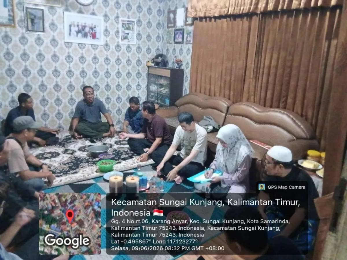 Selasa. 09-06-2026 Kelurahan Karang Anyar menghadiri Acara pembentukan pengurus pokmas Cendana di Jalan Cendana Gang 11