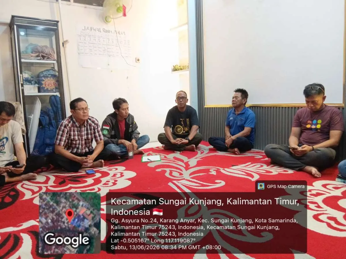 Sabtu, 13 Juni 2026-Kelurahan Karang Anyar menghadiri kegiatan Probebaya dengan agenda pembentukan pengurus Kelompok Masyarakat (Pokmas) Mekah Kel Karang Anyar di Jalan Meranti Gang 1 RT.017