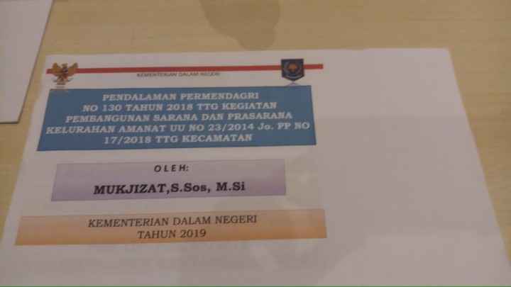 Acara Sosialisasi PEMENDAGRI