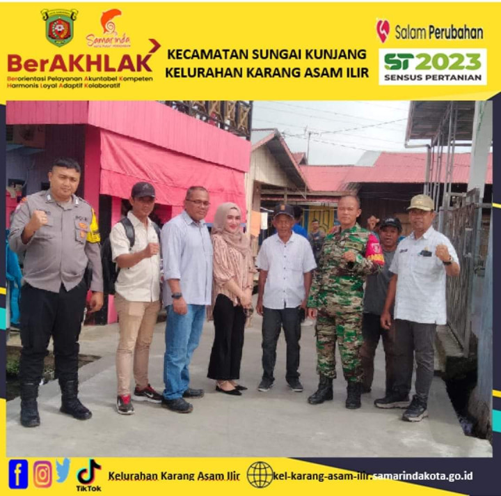serah terima pembuatan draenase sepanjang 400 meter di RT. 30
