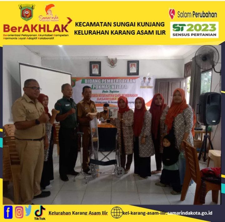 Sosialisasi Kesehatan dan Pembinaan Dasawisma RT. 06 Kelurahan Karang Asam Ilir Kegiatan Probebaya Tahun 2023 Bidang Pemberdayaan Masyarakat