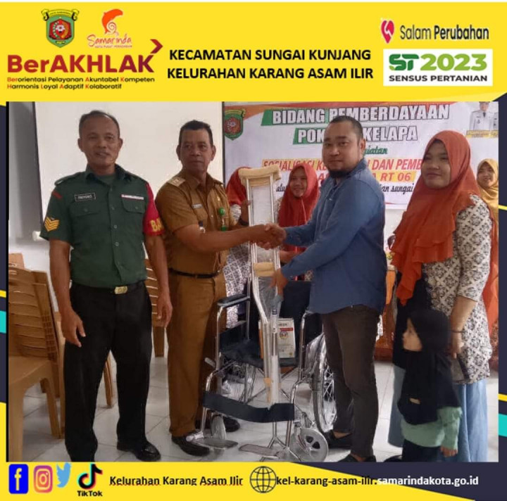 Sosialisasi Kesehatan dan Pembinaan Dasawisma RT. 06 Kelurahan Karang Asam Ilir Kegiatan Probebaya Tahun 2023 Bidang Pemberdayaan Masyarakat