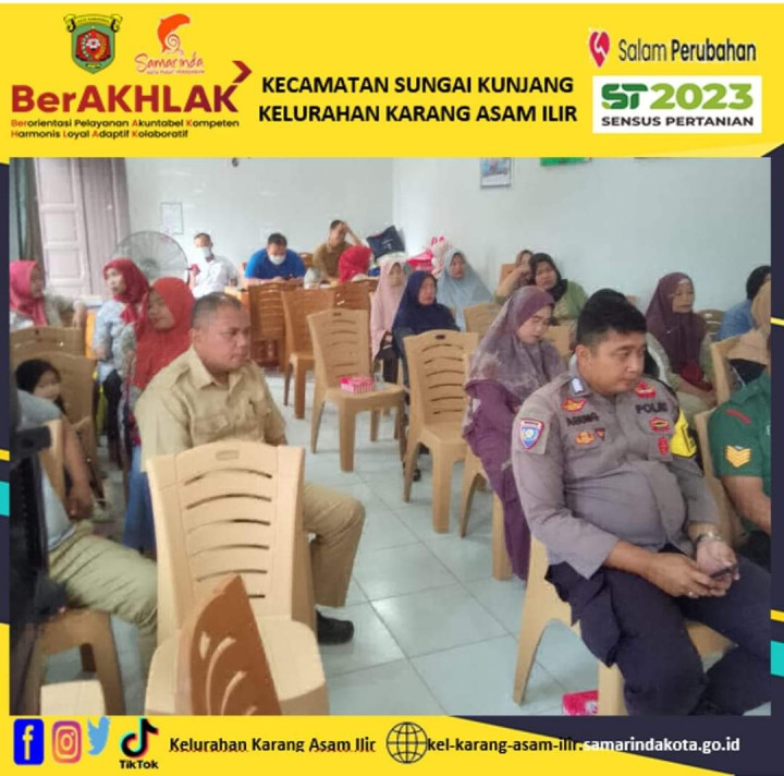 Sosialisasi Kesehatan dan Pembinaan Dasawisma RT. 06 Kelurahan Karang Asam Ilir Kegiatan Probebaya Tahun 2023 Bidang Pemberdayaan Masyarakat