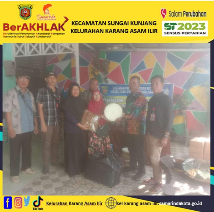 (1) Sosialisasi Pembentukan Habsy,  Penyerahan Peralatan Habsy dan seragamHabsy; (2) Serah terima pekerjaan semenisasi di Blok G dan lampu hias gapura di RT. 13 Kelurahan Karang Asam Ilir