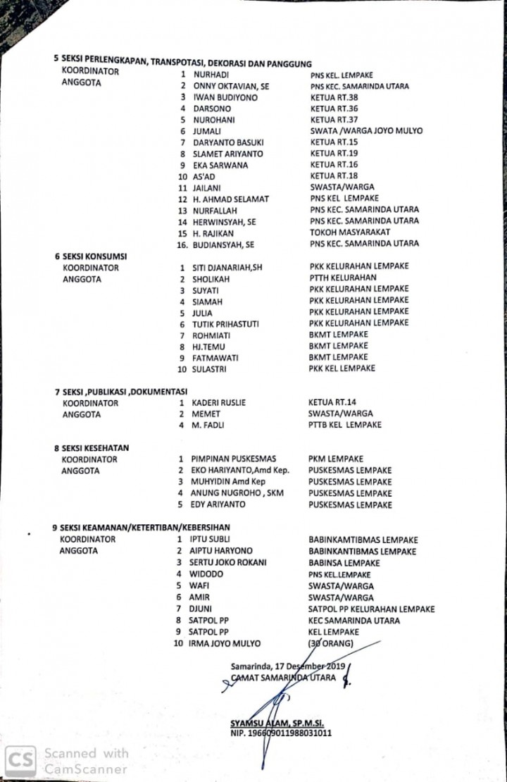 MTQ KE-42 TINGKAT KECAMATAN SAMARINDA UTARA TAHUN 2020
