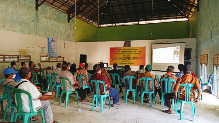RAPAT KOORDINASI RT SE-KOTA SAMARINDA VIA ZOOM OLEH WALIKOTA SAMARINDA DENGAN AGENDA LAUNCHING PRO BEBAYA 2021