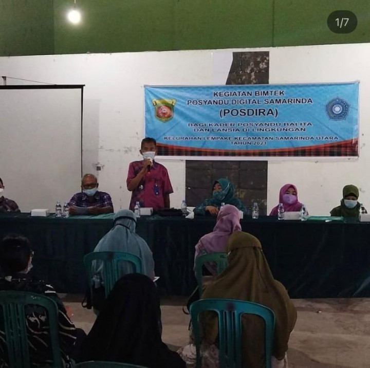 Kegiatan Bimtek POSDIRA (Posyandu Digital Samarinda) Kamis, tgl 9 Sept 2021 Jam 13.00