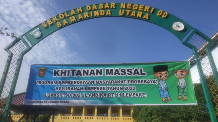 Pelaksanaan Sunatan Massal Program Probebaya Kel. Lempake tahun 2022