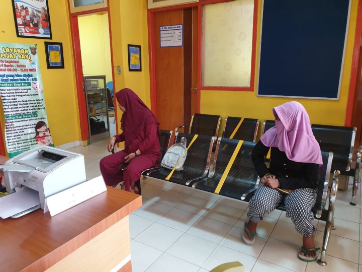 Sosial Distance Puskesmas Loa Bakung