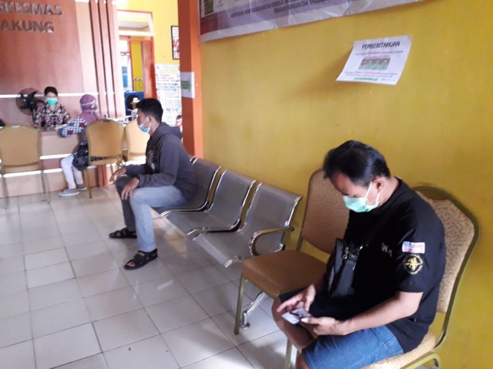 Sosial Distance Puskesmas Loa Bakung