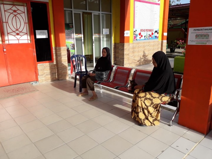 Sosial Distance Puskesmas Loa Bakung