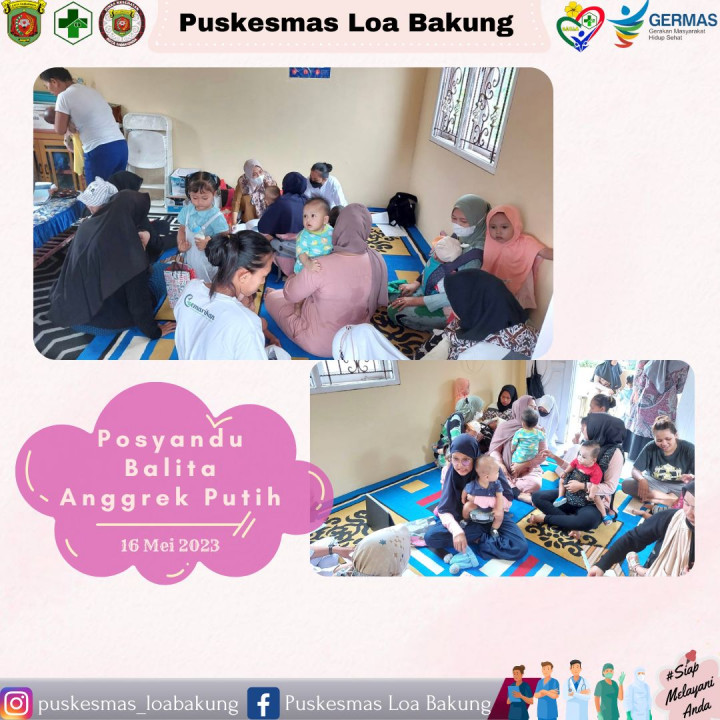 Kegiatan posyandu rutin setiap bulan dilakukan di Posyandu Balita Anggrek Putih