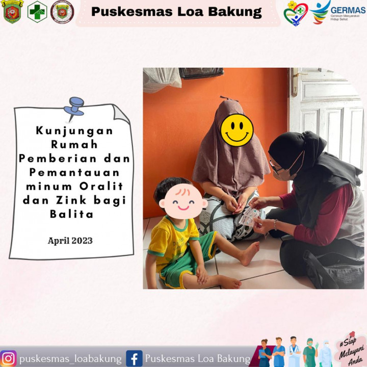 Pemberian & pemantauan minum oralit dan zink bagi balita, April 2023