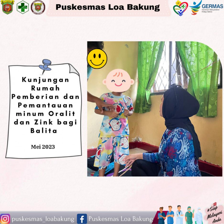 Pemberian & pemantauan minum oralit dan zink bagi balita, Mei 2023