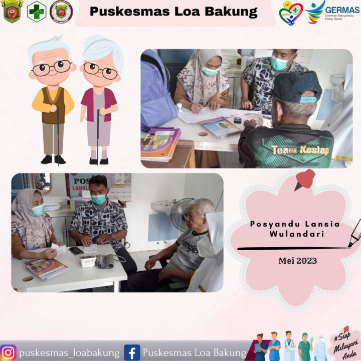 Kegiatan rutin setiap bulan untuk pemeriksaan kesehatan dilakukan di Posyandu Lansia Wulandari, Mei 2023