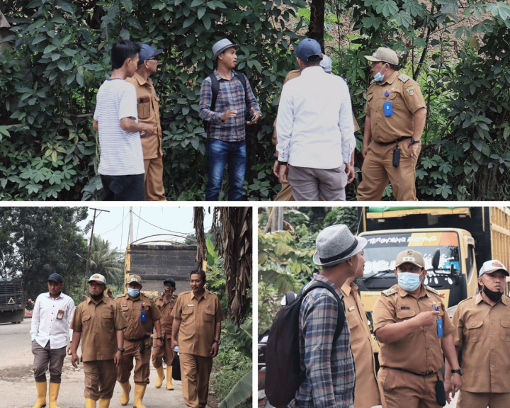 Peninjauan Jalan yang akan di Cor