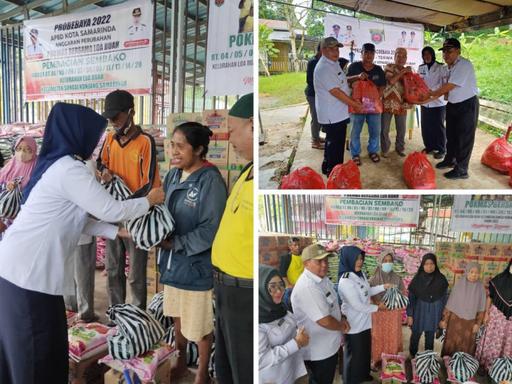 Penyerahan barang kepada masyarakat kegiatan Pro Bebaya Kelurahan Loa Buah Tahun 2022