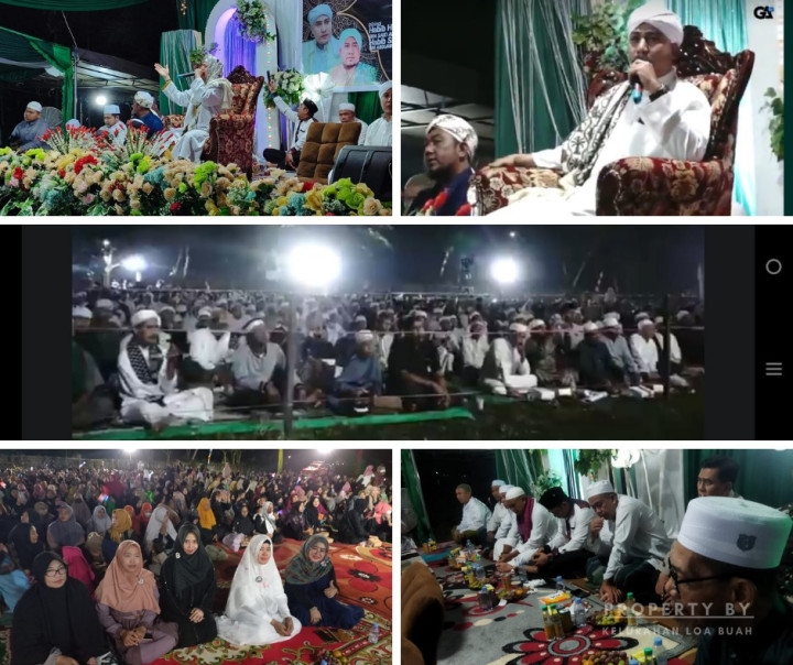 Bagian Kesra Pemkot Samarinda/Camat Sungai Kunjang/Plt.Lurah Loa Buah menghadiri Loa Buah Bersholawat
