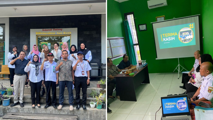 Visitasi Pelaksanaan Keterbukaan Informasi Publik di Kelurahan Loa Buah oleh Tim Penilai yang di hadiri Plt.Lurah beserta Kasi dan staf