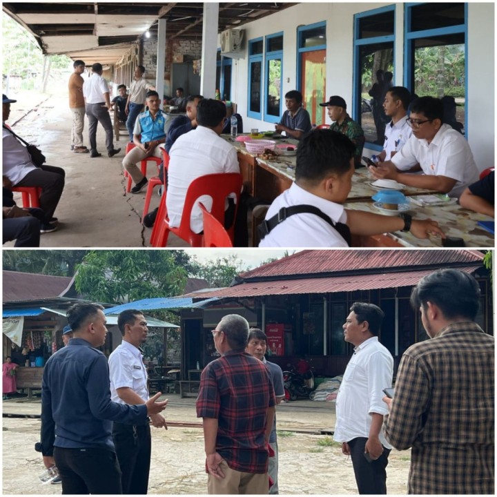 Peninjauan Rencana Pemasangan Internet dan Koordinasi Pemindahan Rumah yang terdampak Pembangunan Sekolah Dasar Loa Kumbar